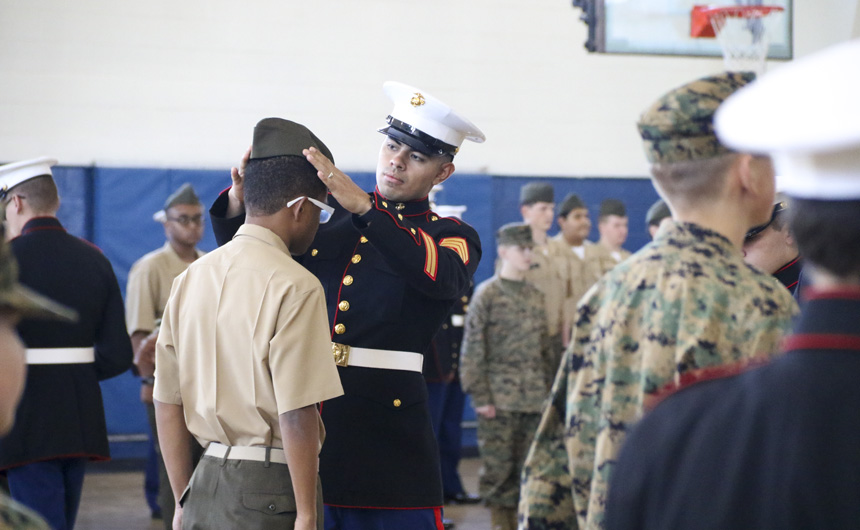 MCJROTC Cadets Excel in Annual Inspection