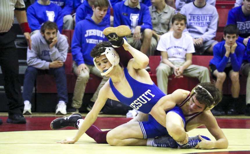 Despite 41-19 Loss, Wrestlers Go Back and Forth with Crusaders