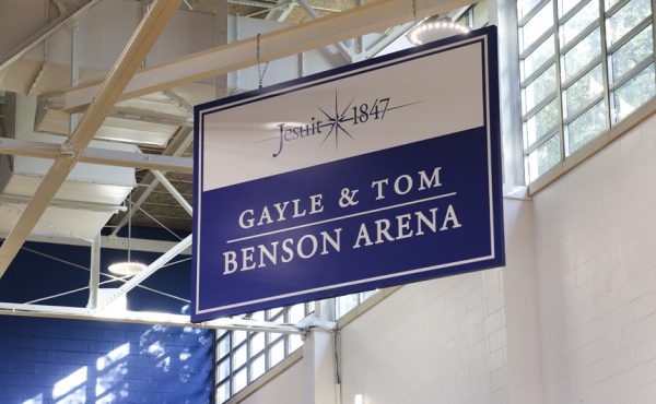 Excited Jesuit Community Dedicates Gayle & Tom Benson Arena