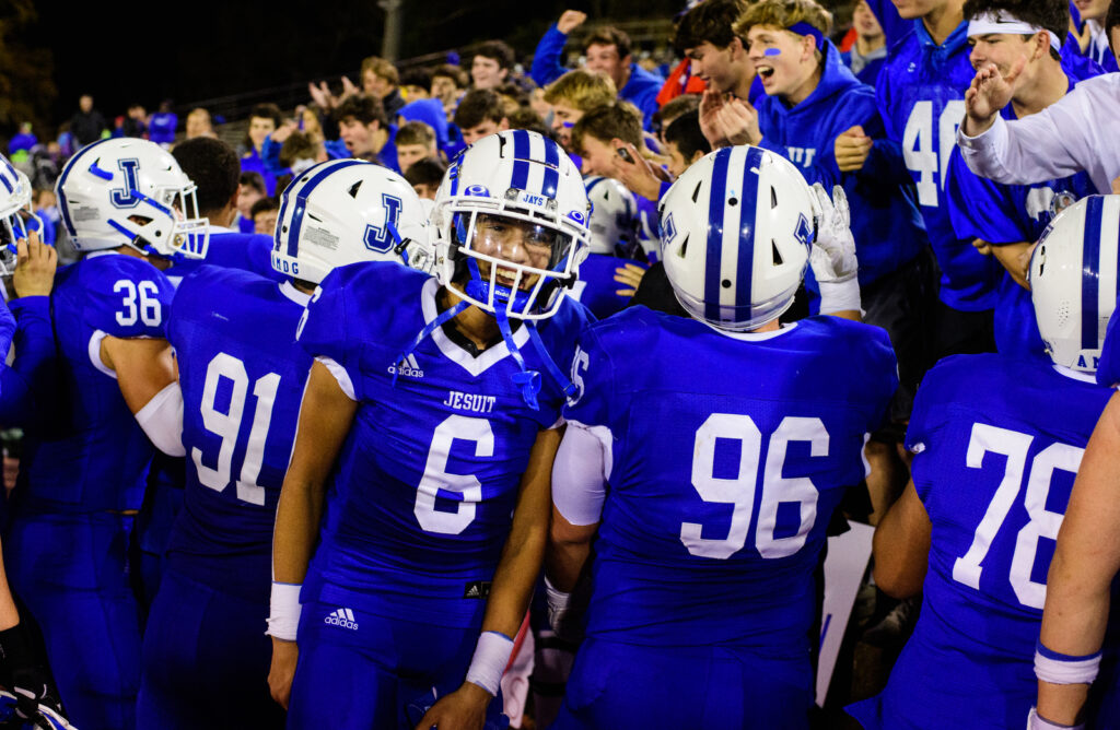 besting rummel jesuit football claims district championship jesuit high school of new orleans