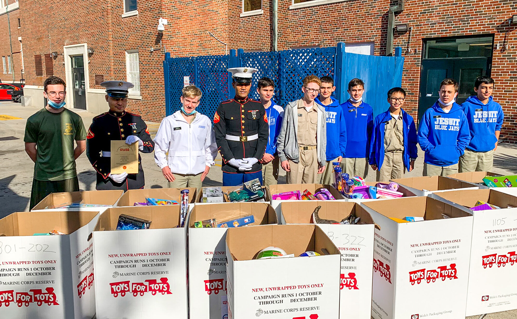 Toys for Tots Continues to Deliver During the Holiday Season Jesuit High School of New Orleans