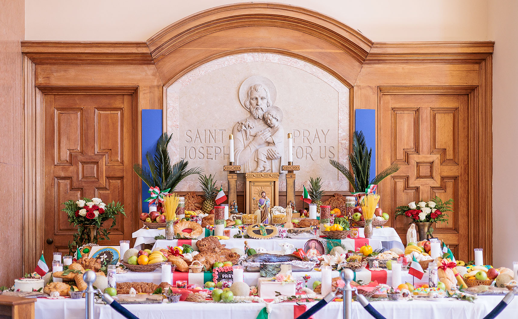 Senior Hayden Caron Organizes St. Joseph Altar