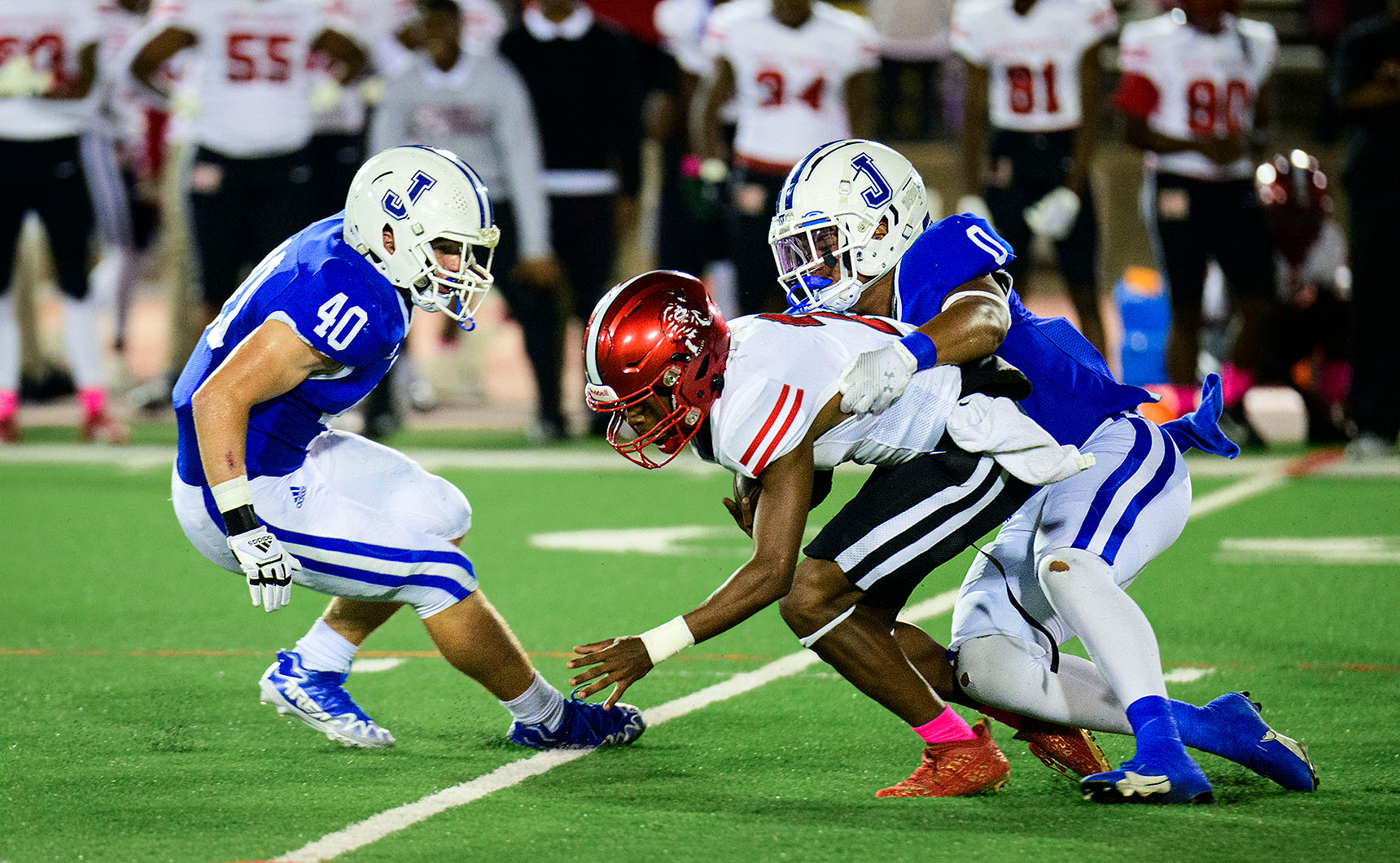 Football Defeats Booker T. Washington 44-14 for Senior Game